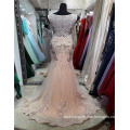 Guangzhou Custom Made Embroided Mesh Elegant Pattern Appliqued Elegant Mermaid Evening Dresses